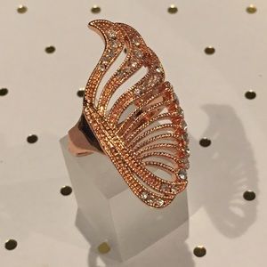 Copper Butterfly Wing Ring